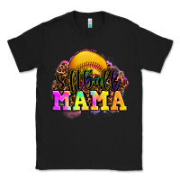 Black softball mama Classic Tee - OliviaCreatesArt