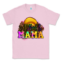 Bubblegum Pink softball mama Classic Tee - OliviaCreatesArt