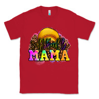 Red softball mama Classic Tee - OliviaCreatesArt