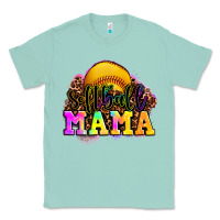 Seafoam softball mama Classic Tee - OliviaCreatesArt