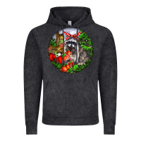 Vintage Arctic Christmas Raccoon Vintage Hoodie - LillyAllenDesigns