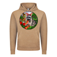 Vintage Coffee Christmas Raccoon Vintage Hoodie - LillyAllenDesigns