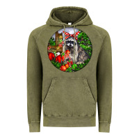 Vintage Olive Christmas Raccoon Vintage Hoodie - LillyAllenDesigns