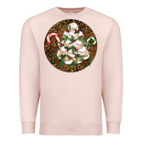 Pale Pink Merry Christmas Baseball Premium Sweatshirt - RanaPortraitStore