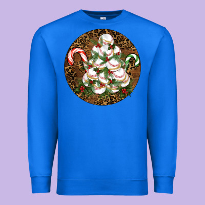 Merry Christmas Baseball Premium Sweatshirt Designed By Ranaportraitstore