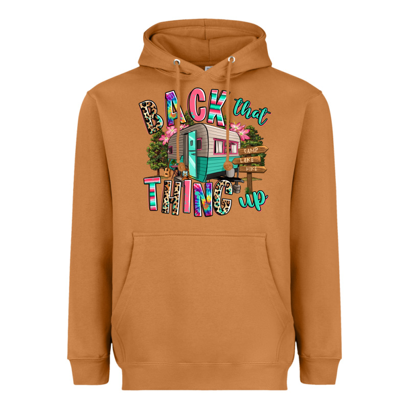 Back That Thing Up Camping Heavyweight Hoodie by RanaPortraitStore | Teevron