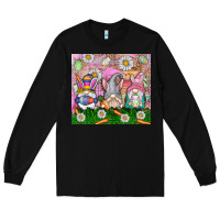 Black easter gnome Long Sleeve Tee - CowhideDigitalArt
