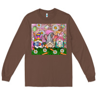 Chestnut easter gnome Long Sleeve Tee - CowhideDigitalArt