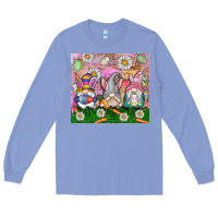 Colony Blue easter gnome Long Sleeve Tee - CowhideDigitalArt