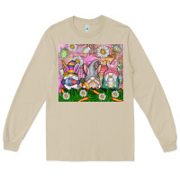 Mushroom easter gnome Long Sleeve Tee - CowhideDigitalArt