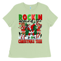 Matcha Rockin Around The Christmas Tree Ladies Tee - FaDigitalArtStudio