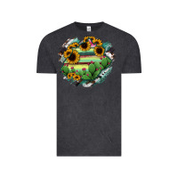 Vintage Black Aguascalientes State Of Mexico Map Vintage Tee - RanaPortraitStore