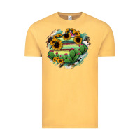 Vintage Mustard Aguascalientes State Of Mexico Map Vintage Tee - RanaPortraitStore