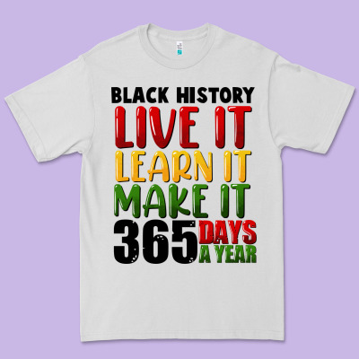 Black History Live It Premium Tee Designed By Fadigitalartstudio