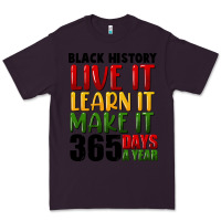 Plum black history live it Premium Tee - FaDigitalArtStudio