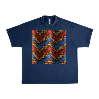 Navy leopard 4th of july seamless pattern Urban Heavy Tee - BundleAndBundleShop