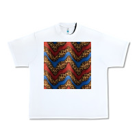 White leopard 4th of july seamless pattern Urban Heavy Tee - BundleAndBundleShop