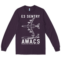 Plum e 3 sentry awacs plane gift Long Sleeve Tee - DesigneFamous