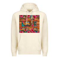 Sandshell love school bus leopard Premium Hoodie - Artiststas