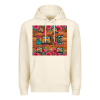 Tofu love school bus leopard Premium Hoodie - Artiststas