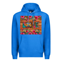 True Royal love school bus leopard Premium Hoodie - Artiststas