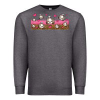 Charcoal Heather shih tzu dogs libbey glass Premium Sweatshirt - Jasminsmagicworld