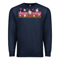 Navy shih tzu dogs libbey glass Premium Sweatshirt - Jasminsmagicworld