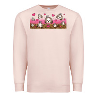 Pale Pink shih tzu dogs libbey glass Premium Sweatshirt - Jasminsmagicworld