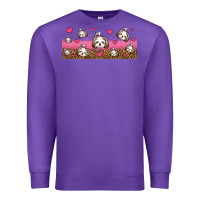 Purple shih tzu dogs libbey glass Premium Sweatshirt - Jasminsmagicworld