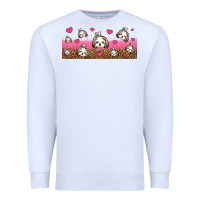 White shih tzu dogs libbey glass Premium Sweatshirt - Jasminsmagicworld
