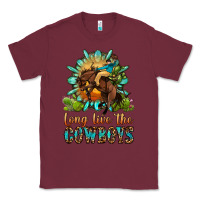Burgundy long live the cowboys Classic Tee - OliviaCreatesArt