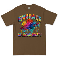 Cacao Embrace neurodiversity Autism Premium Tee - FaDigitalArtStudio