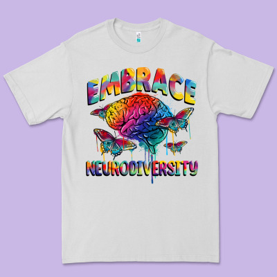 Embrace Neurodiversity Autism Premium Tee Designed By Fadigitalartstudio