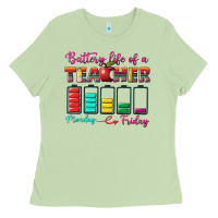 Matcha battery life of a teacher Ladies Tee - BundleAndBundleShop