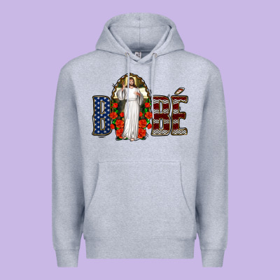 Bebe Jesus Christ Premium Hoodie Designed By Jasminsmagicworld