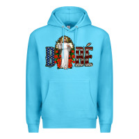 Ocean Blue bebe jesus christ Premium Hoodie - Jasminsmagicworld