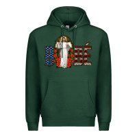 Sports Green bebe jesus christ Premium Hoodie - Jasminsmagicworld