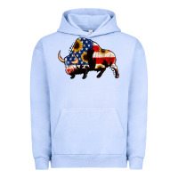 Pigment Grape Ice american flag bison Urban Hoodie - Jasminsmagicworld