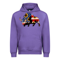 Tulip american flag bison Urban Hoodie - Jasminsmagicworld