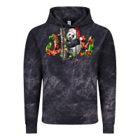 Cloud Black panda joy christmas Vintage Hoodie - LillyAllenDesigns