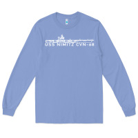 Colony Blue uss nimitz navy supercarrier aircraft carrier gift Long Sleeve Tee - DesigneFamous
