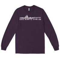 Plum uss nimitz navy supercarrier aircraft carrier gift Long Sleeve Tee - DesigneFamous