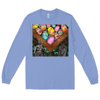 Colony Blue easter Long Sleeve Tee - CowhideDigitalArt
