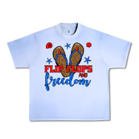 Grape Ice flip flops and freedom Urban Heavy Tee - BundleAndBundleShop