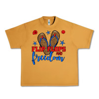 Peanut Butter flip flops and freedom Urban Heavy Tee - BundleAndBundleShop