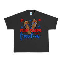 Pigment Black flip flops and freedom Urban Heavy Tee - BundleAndBundleShop