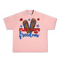 Salmon flip flops and freedom Urban Heavy Tee - BundleAndBundleShop