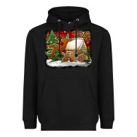 Black Christmas cookies buffalo plaid Heavyweight Hoodie - Jasminsmagicworld