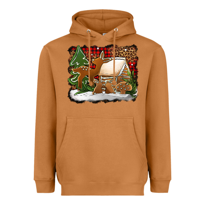 Christmas Cookies Buffalo Plaid Heavyweight Hoodie by Jasminsmagicworld | Teevron