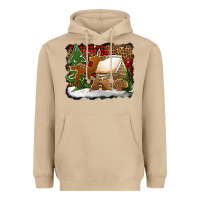 Mushroom Christmas cookies buffalo plaid Heavyweight Hoodie - Jasminsmagicworld